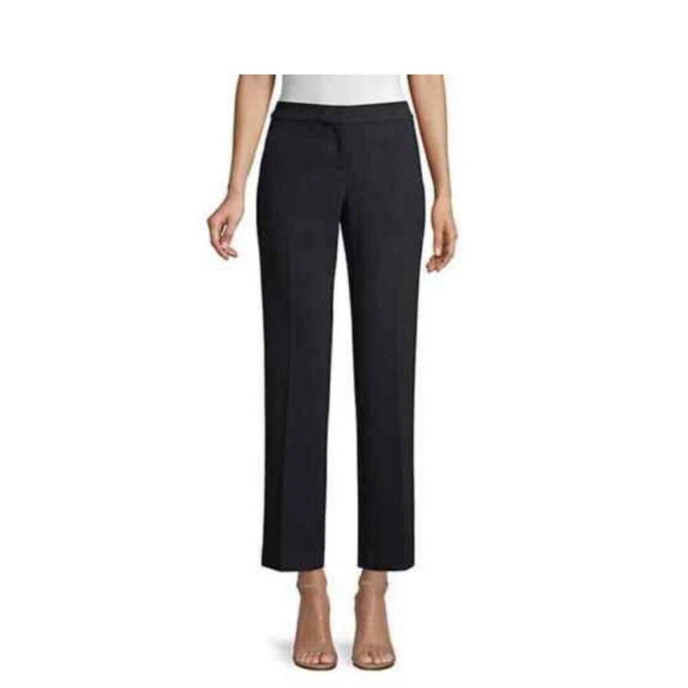 NEW‎ Lafayette 148 New York Manhattan Trouser Womens Size 8 Black